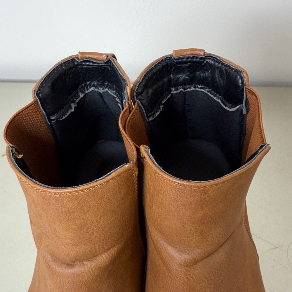 Brown Wedge Ankle Boot Size 8 - Picture 9 of 13